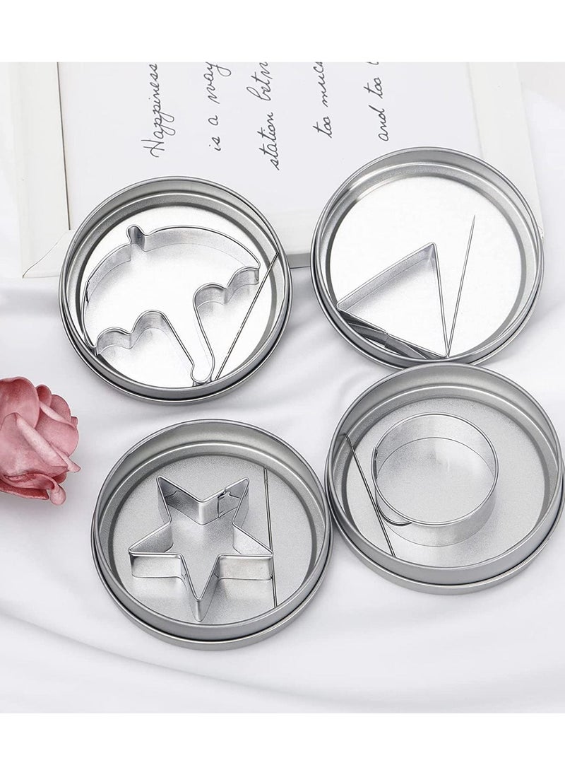 Generic - Squid Cookie Game Cutter Mold 12pcs Set  Tin Case Set Kit Umbrella Shapes Halloween Dalgona Sugar Candy Maker Container Box Tools - Image 1