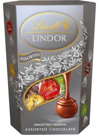 كرات شوكولاتة ليندور الفضية بحشوة ذائبة