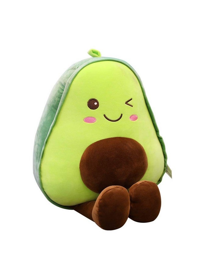 XIAOHONG 23.6 Inch Large Avocado Fruit Soft Plush Toy - Furry Stuffed Doll, Cute Kawaii Food Shaped Hugging Pillow for Kids - Image 1