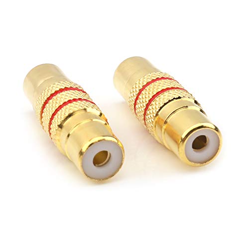 NANYI RCA Female to RCA Female Interconnect Coupler Adapter, with Gold Plated Housing for Mixer Amplifiers Cable link-2pack - Image 5