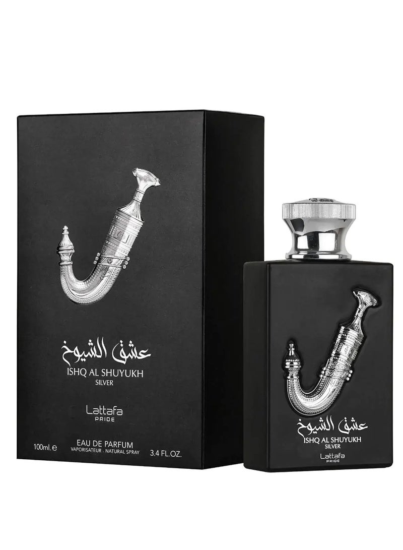 Lattafa Unisex Ishq Al Shuyukh Silver Fragrances 100ml - Image 1