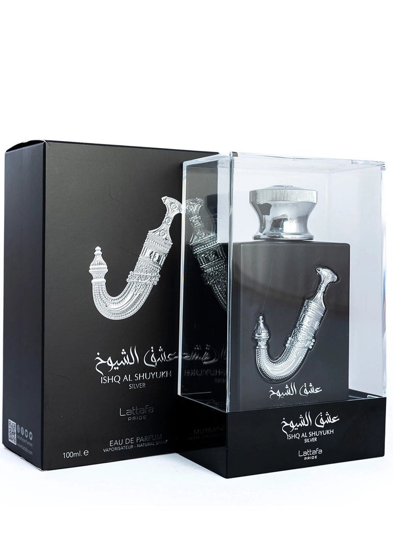 Lattafa Unisex Ishq Al Shuyukh Silver Fragrances 100ml - Image 2