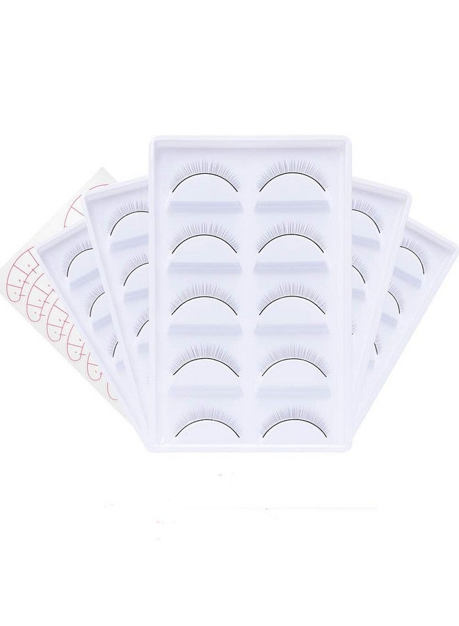 FADLASH Practice Lashes for Lash Extensions FADLASH 25 Pairs Self Adhesive Eyelashes Lash Extension Strip Eyelashes for Lash Mannequin Head Eyelash Extension Supplies Black - Image 1