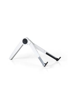 upergo UP-1 Aluminum Alloy Height Adjustable Laptop, Tablet Foldable Stand For upto 15.6" Laptop - White  - Image 5