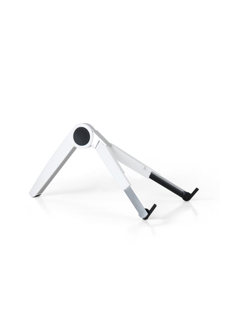 upergo UP-1 Aluminum Alloy Height Adjustable Laptop, Tablet Foldable Stand For upto 15.6" Laptop - White  - Image 5