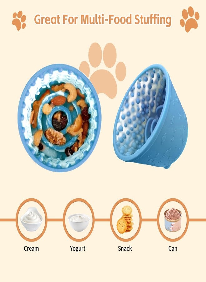 SmartTail Dog Lick Bowl,Anxiety Relief Non-Slip Silicone Treat Bowl,Durable Anti-Choking Long-Lasting Enrichment Slow Feeder Licking Mat for Small Medium Large Breed,Freezable BPA Free Silicone Dishwasher Safe - Image 5