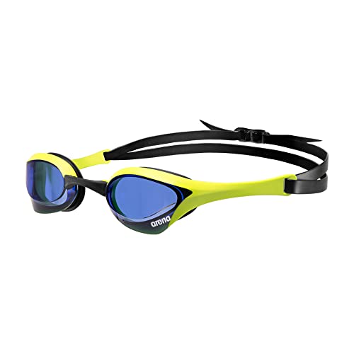 ARENA Unisex Cobra Ultra Swipe Racing Swim Goggles for Men and Women Swipe Anti-Fog Technology Polycarbonate Non-Mirror Lens, Royal Blue/Cyber Lime - Image 1