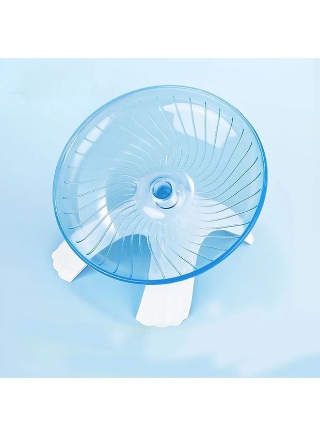 عجلة الجري الصامتة الزرقاء الصغيرة للحيوانات الأليجة، لممارسة التمارين بهدوء للهامستر والفئران والقنافذ - Image 1