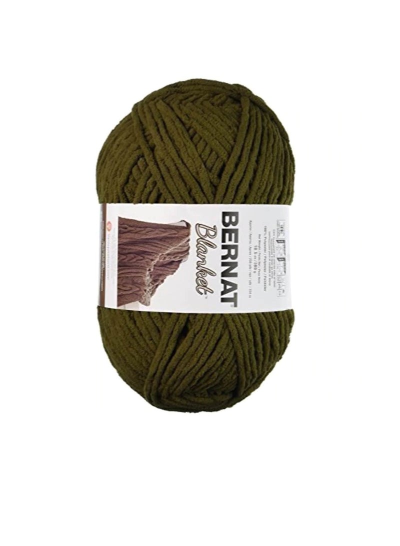 Bernat Blanket Big Ball Yarn Olive - Image 3