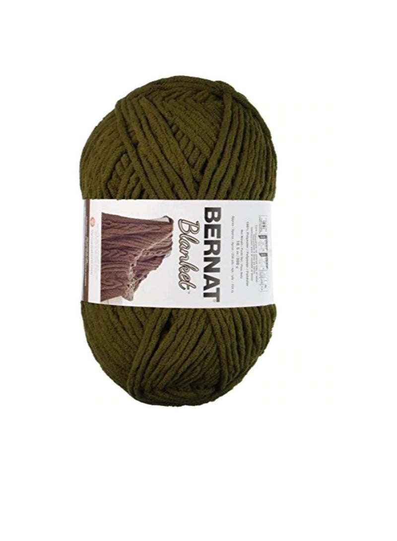 Bernat Blanket Big Ball Yarn Olive - Image 2