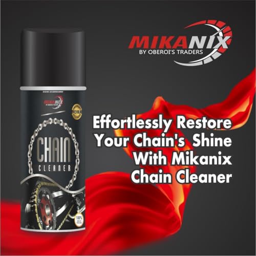 MIKANIX Combo of Chain Cleaner + Chain Lube + All In One Liquid Polish Cleaner | Cleaning Brush | Cleans | Shines Bike | Car & Protects Bike Chain (1500 ml, Pack of 4) - Image 5