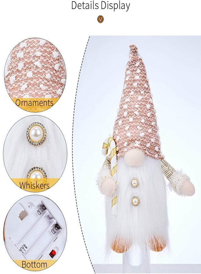 Gwindrise Light Up Christmas Gnomes Plush, Set of 2, Small Gnomes for Christmas Decoration, Handmade for Women,Mom,Grandma,Friends,Cowokers, Christmas Decor - Image 5