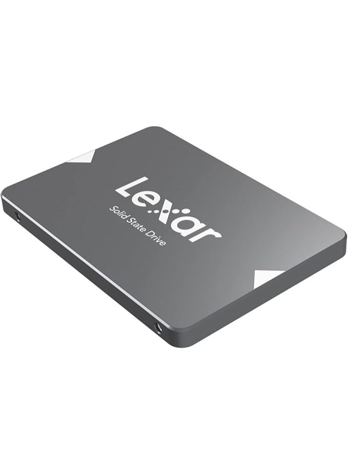 ليكسا محرك أقراص الحالة الصلبة الداخلي Lexar NS100 SSD سعة 1 تيرابايت، مقاس 2.5 بوصة، SATA III، سرعة قراءة تصل إلى 550 ميجابايت/ثانية، لون رمادي (LNS100-1TRBNA) - Image 3