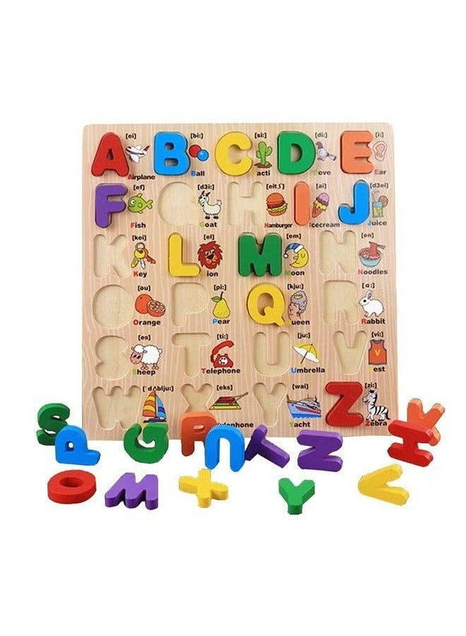RollsTimi  Wooden 3D Alphabet Blocks With Objects, Engaging Educational Montessori Toy For Kids - Image 2