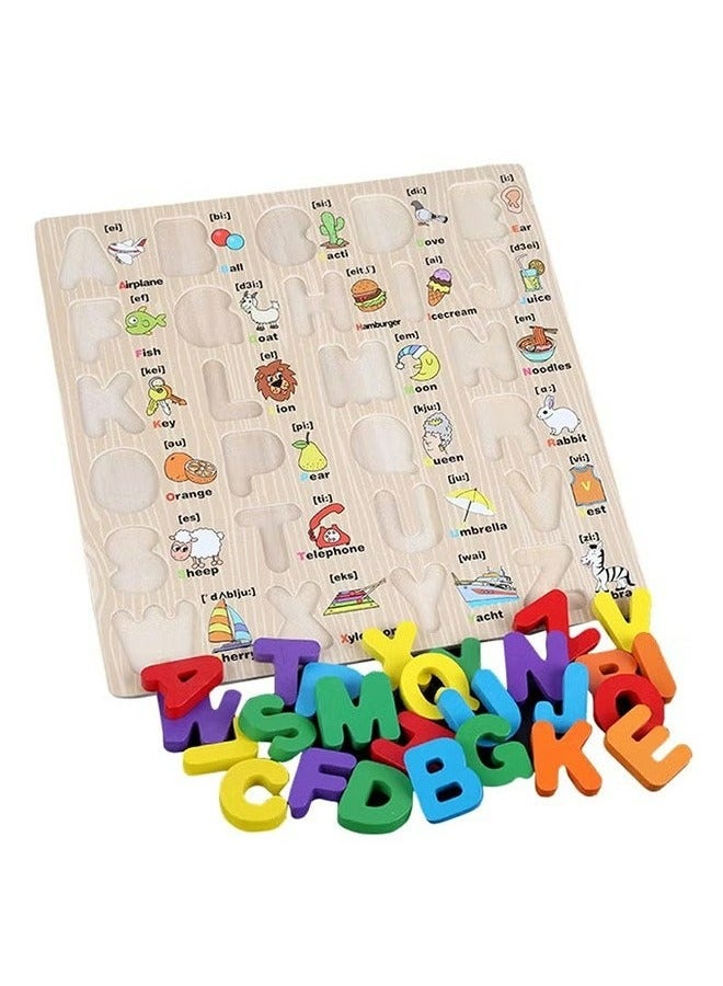 RollsTimi  Wooden 3D Alphabet Blocks With Objects, Engaging Educational Montessori Toy For Kids - Image 3