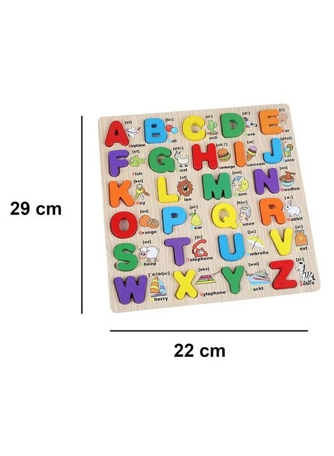 RollsTimi  Wooden 3D Alphabet Blocks With Objects, Engaging Educational Montessori Toy For Kids - Image 4