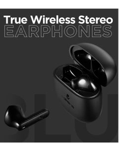 Volkano Sleek Series TWS Bluetooth Earphones, 16H Playtime, Supports Google and Siri - Black, 1 Year Warranty
