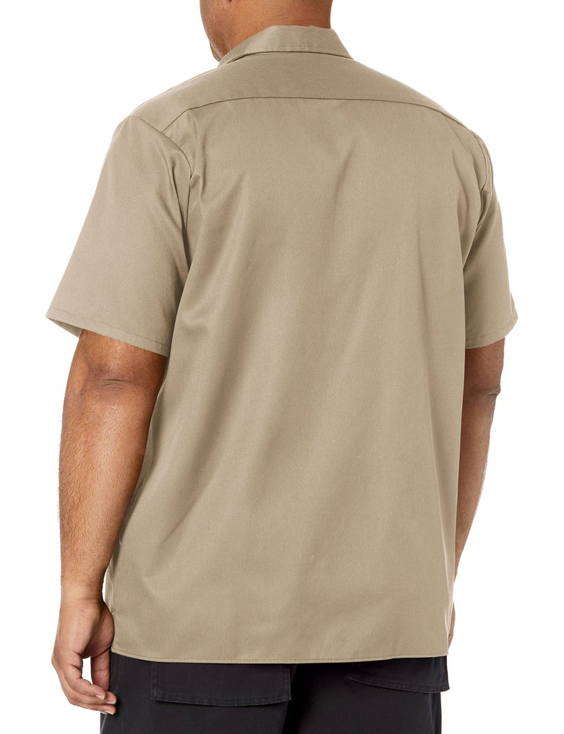 Red Kap Men's Standard Utility Uniform Shirt, Khaki, Medium - Image 2