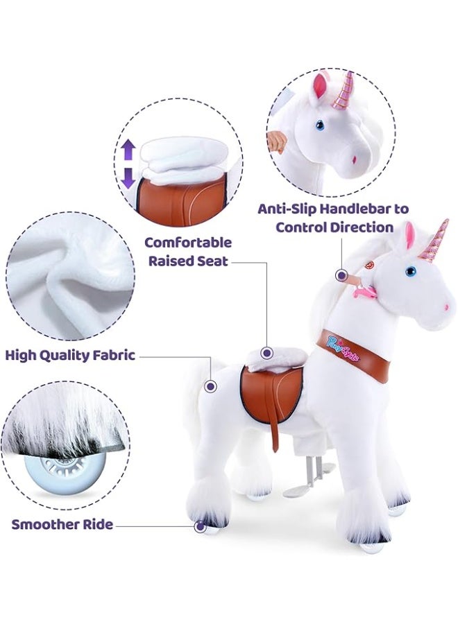 PonyCycle Ride On Horse Age 3-5 White U-304 - Image 5