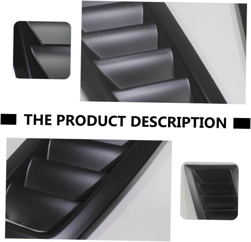 2pcs Simulated Air Outlet Vent Stickers Creative Car Refit Supply for Stylish Hood Accessories High-performance Material No Drilling Required Matte Finish - Image 5