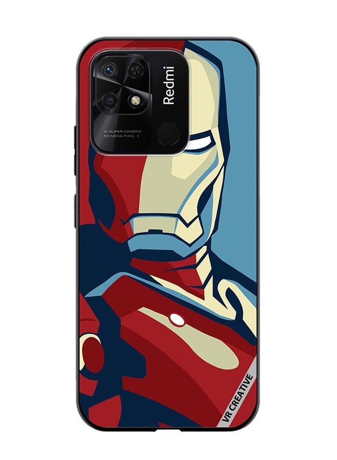 VR CREATIVE Protective Case Cover For Xiaomi Redmi 10C Iron Man Red And Blue Design Multicolour - Image 1