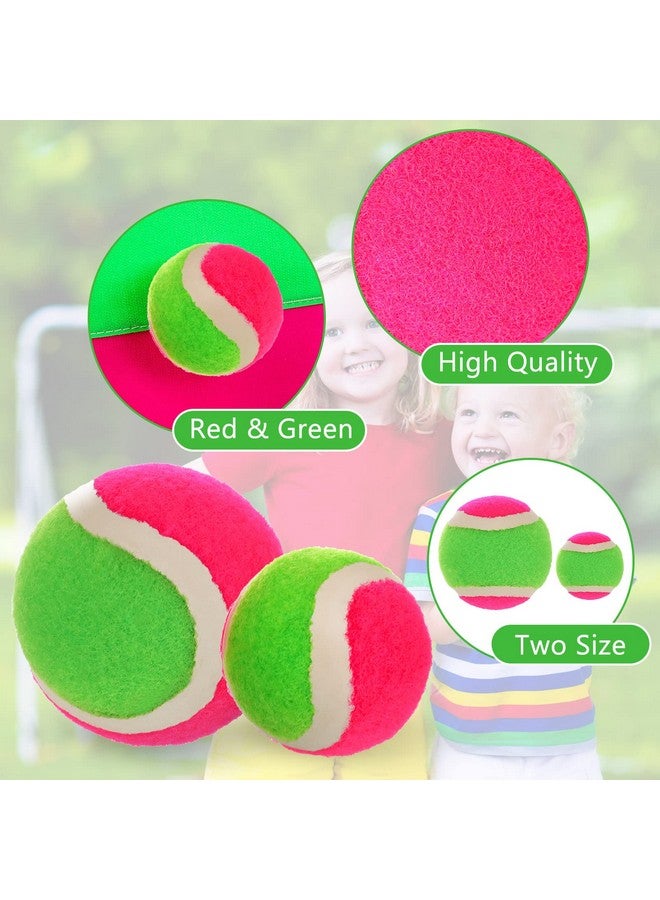 Hanaive 4 Pcs 2 Size Toss and Catch Ball Game Replacement Balls Catch Set for 3 4 5 6 7 8 9 10 Year Boys Girls Adults, 2.5 inches and 1.8 inches - Image 3
