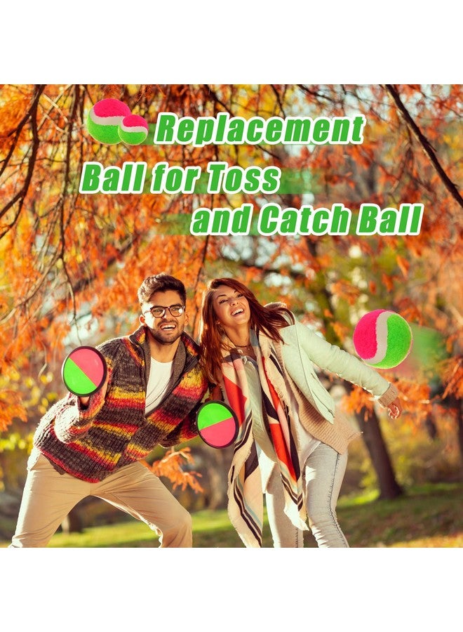 Hanaive 4 Pcs 2 Size Toss and Catch Ball Game Replacement Balls Catch Set for 3 4 5 6 7 8 9 10 Year Boys Girls Adults, 2.5 inches and 1.8 inches - Image 4