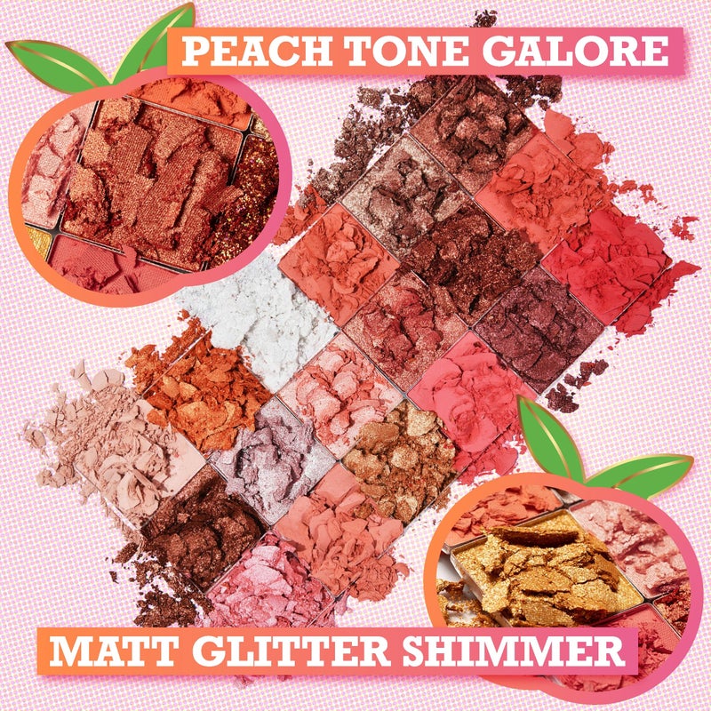 Tintark Peach Please 18 Colour Eyeshadow Palette for Beauty - Eyeshadow Cosmetics with Matte Metallic Sparkle Shimmer Pink & Highlighter Eye Makeup for Girls & Powder Eye Shadow Pallet - Image 3