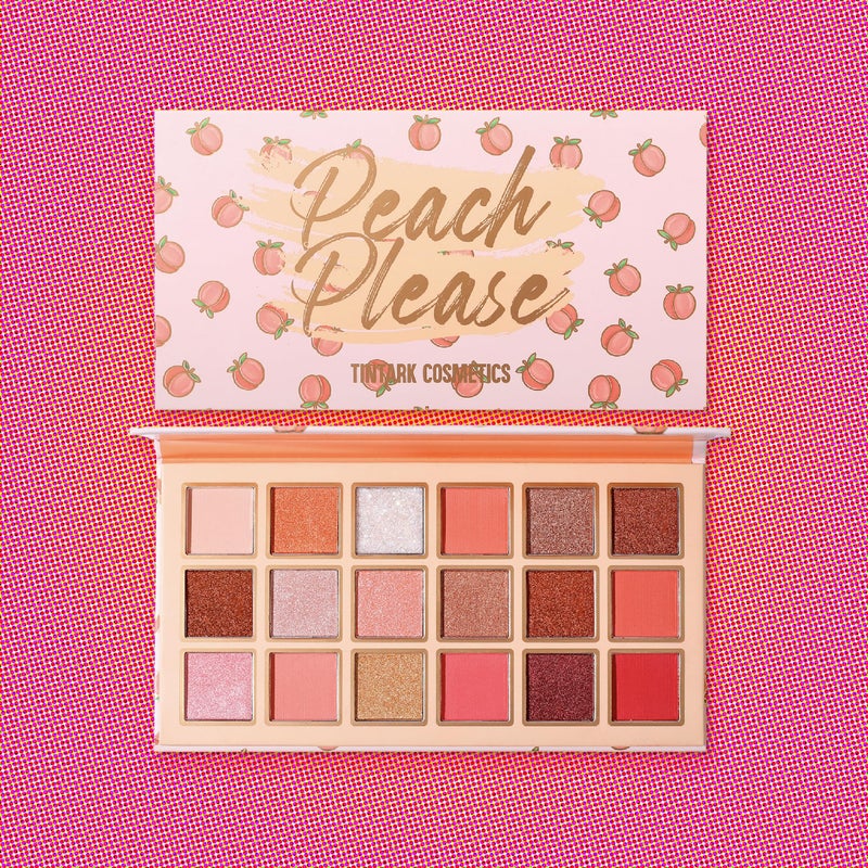 Tintark Peach Please 18 Colour Eyeshadow Palette for Beauty - Eyeshadow Cosmetics with Matte Metallic Sparkle Shimmer Pink & Highlighter Eye Makeup for Girls & Powder Eye Shadow Pallet - Image 5