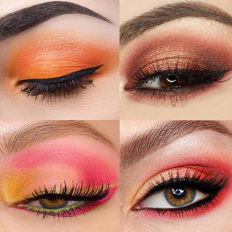 Tintark Peach Please 18 Colour Eyeshadow Palette for Beauty - Eyeshadow Cosmetics with Matte Metallic Sparkle Shimmer Pink & Highlighter Eye Makeup for Girls & Powder Eye Shadow Pallet - Image 2