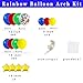 LUDEOU Red Blue Yellow Green Balloon Garland Arch Kit 121PCS Red Green Blue Yellow Balloons for Wedding Graduation Birthday Circus Carnival Party Decorations - Image 2
