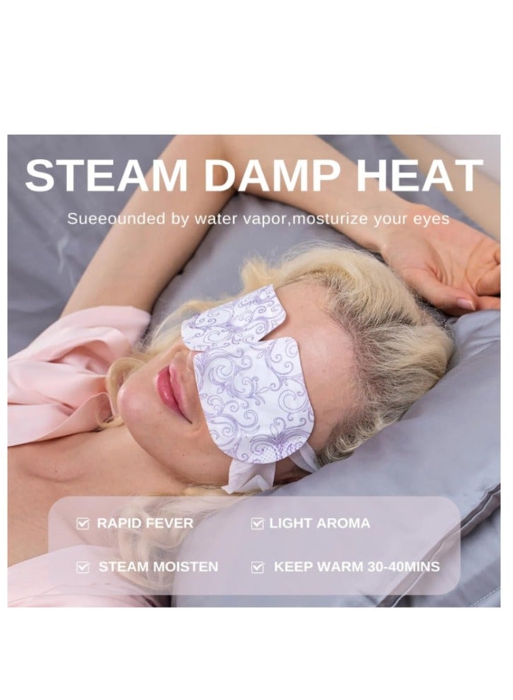 43℃ 10 Pcs Steam Eye Mask, Lavender  Heated Eye Mask, Disposable Self-Heating Eye Mask, Eye Care for Dry Eyes, Dark Circles, Puffy Eyes, Puffiness, Eye Fatigue  - Image 3