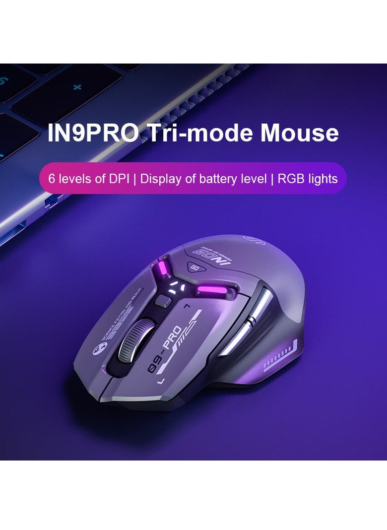 inphic Inphic IN9PRO Wired and Wireless Gaming Mouse Grey  - Image 2