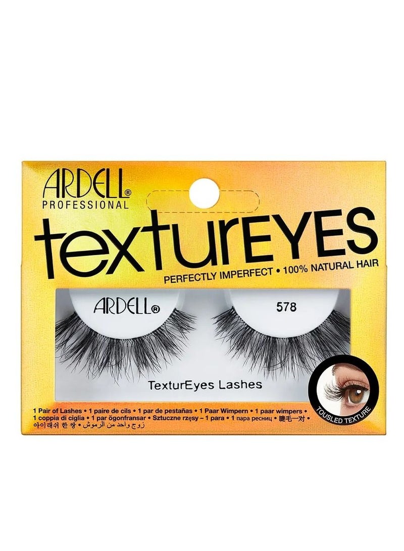 ARDELL رموش صناعية بتقنية Textureyes متوسطة الطول مع تكتلات خفيفة