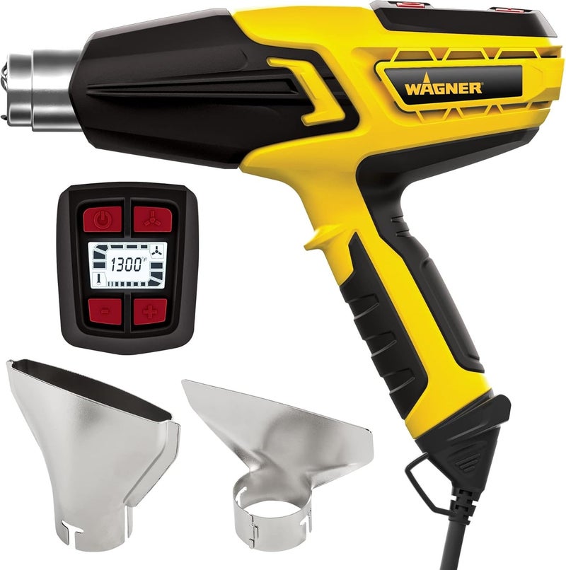 Wagner Spraytech 0503070 FURNO 700 Digital Heat Gun, 2 Nozzles & Temperature Setting Ranging 125áµ’F to 1300áµ’F, Electric Heat Gun for Paint Removal, Bending PVC, Crafts and More - Image 1