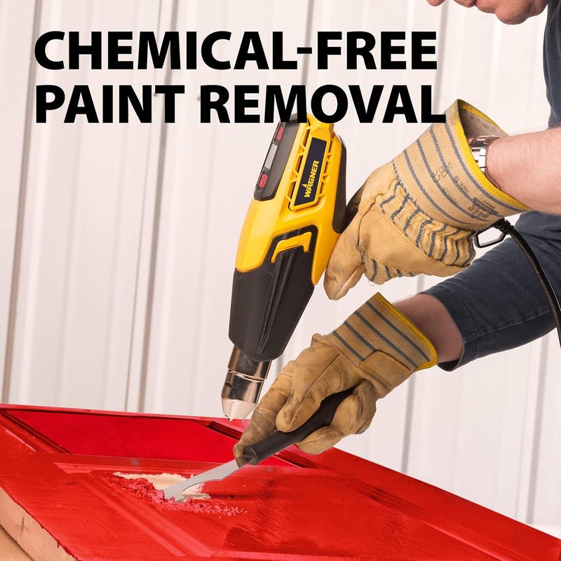 Wagner Spraytech 0503070 FURNO 700 Digital Heat Gun, 2 Nozzles & Temperature Setting Ranging 125áµ’F to 1300áµ’F, Electric Heat Gun for Paint Removal, Bending PVC, Crafts and More - Image 3