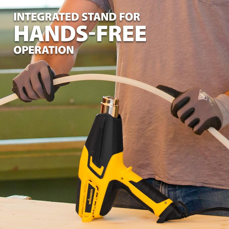 Wagner Spraytech 0503070 FURNO 700 Digital Heat Gun, 2 Nozzles & Temperature Setting Ranging 125áµ’F to 1300áµ’F, Electric Heat Gun for Paint Removal, Bending PVC, Crafts and More - Image 5