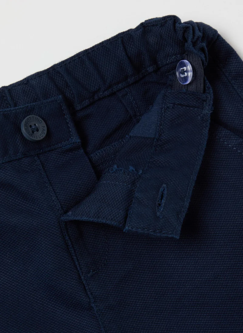 Ovs Bermuda Shorts In Dobby With Pockets