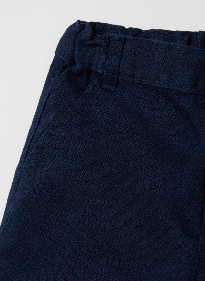 Ovs Bermuda Shorts In Dobby With Pockets