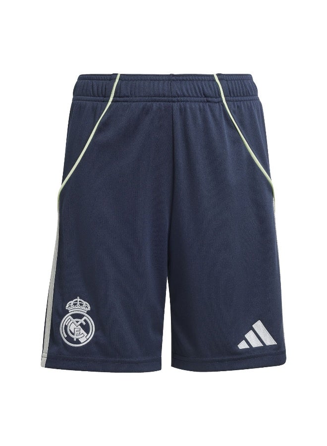 Adidas Real A Sho Y Blue Football Shorts For Junior 7-8Y - Image 1