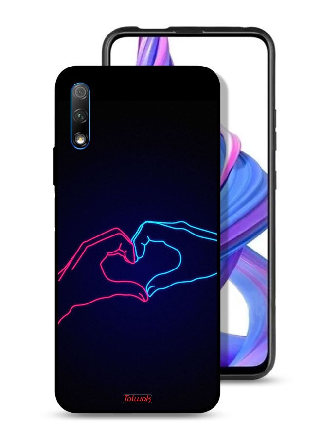 Tolwak Honor 9X (China) Protective Case Cover Touching Hand Making Heart - Image 1
