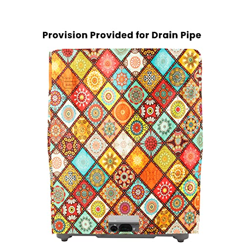 E-Retailer® Polyester Semi Automatic Washing Machine Cover With Zip Enclosure Suitable For 5kg to 8kg (Color-Printed Multi, Size-33x22x37 Inches) - Image 2
