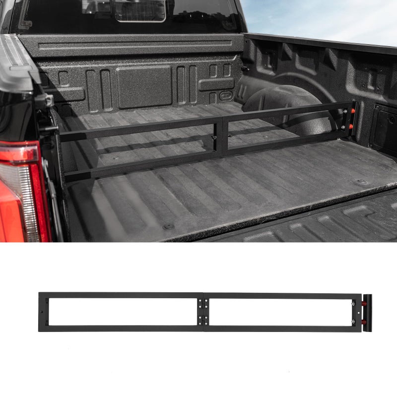 فاصل سرير الشاحنة ماكزينا متوافق مع 2024 2025 فورد F150 فاصل الحمولة منظم الصندوق فاصل الأمتعة بديل لملحقات F150 2024