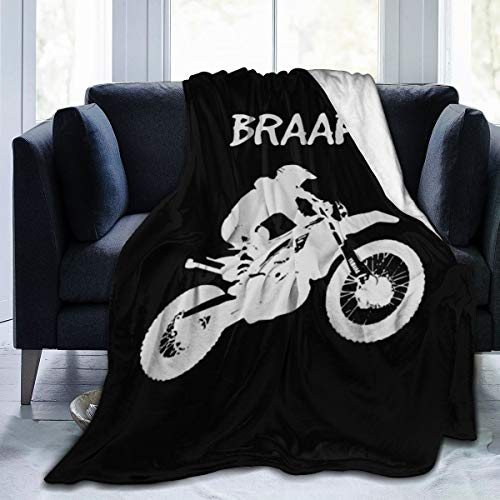 LodiSFOA Dirt Bike - Motocross Fleece Blanket Throw Lightweight Blanket Super Soft Cozy Bed Warm Blanket for Living Room/Bedroom All Season (Dirt Bike - Motocross, 50" × 40") - Image 1