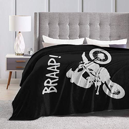 LodiSFOA Dirt Bike - Motocross Fleece Blanket Throw Lightweight Blanket Super Soft Cozy Bed Warm Blanket for Living Room/Bedroom All Season (Dirt Bike - Motocross, 50" × 40") - Image 4