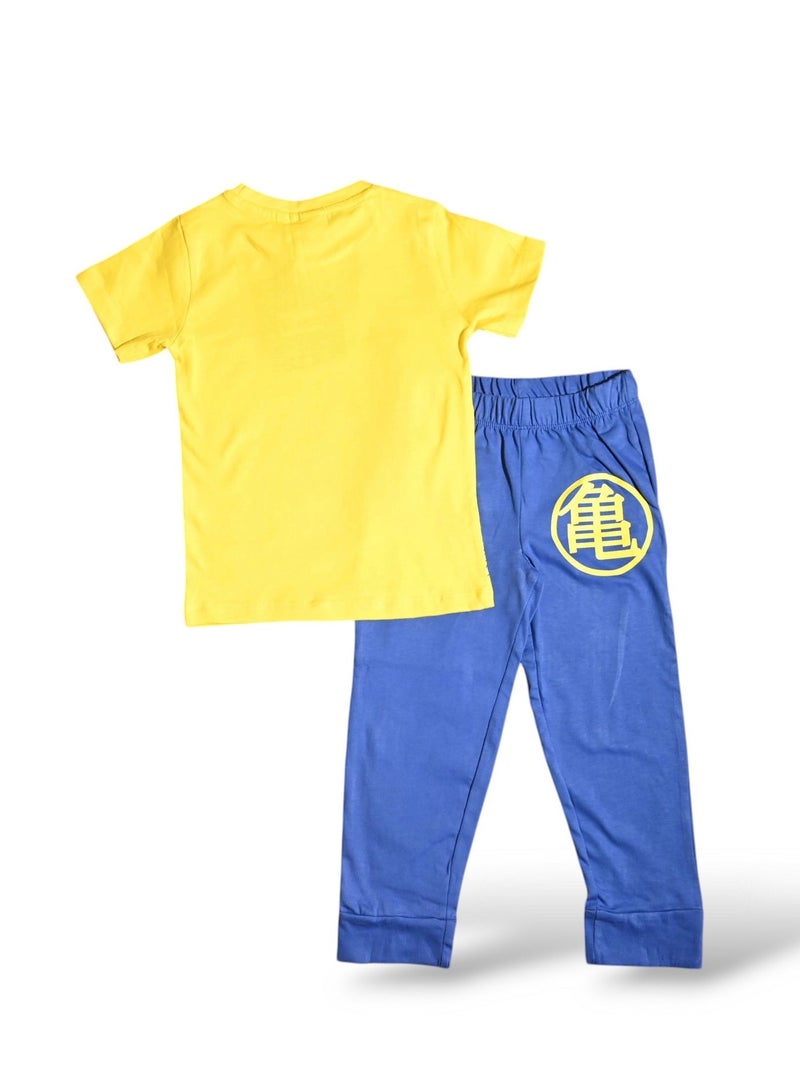 دراجون بول زد طقم بيجامة دراغون بي زد للأولاد بأكمام قصيرة - Image 5