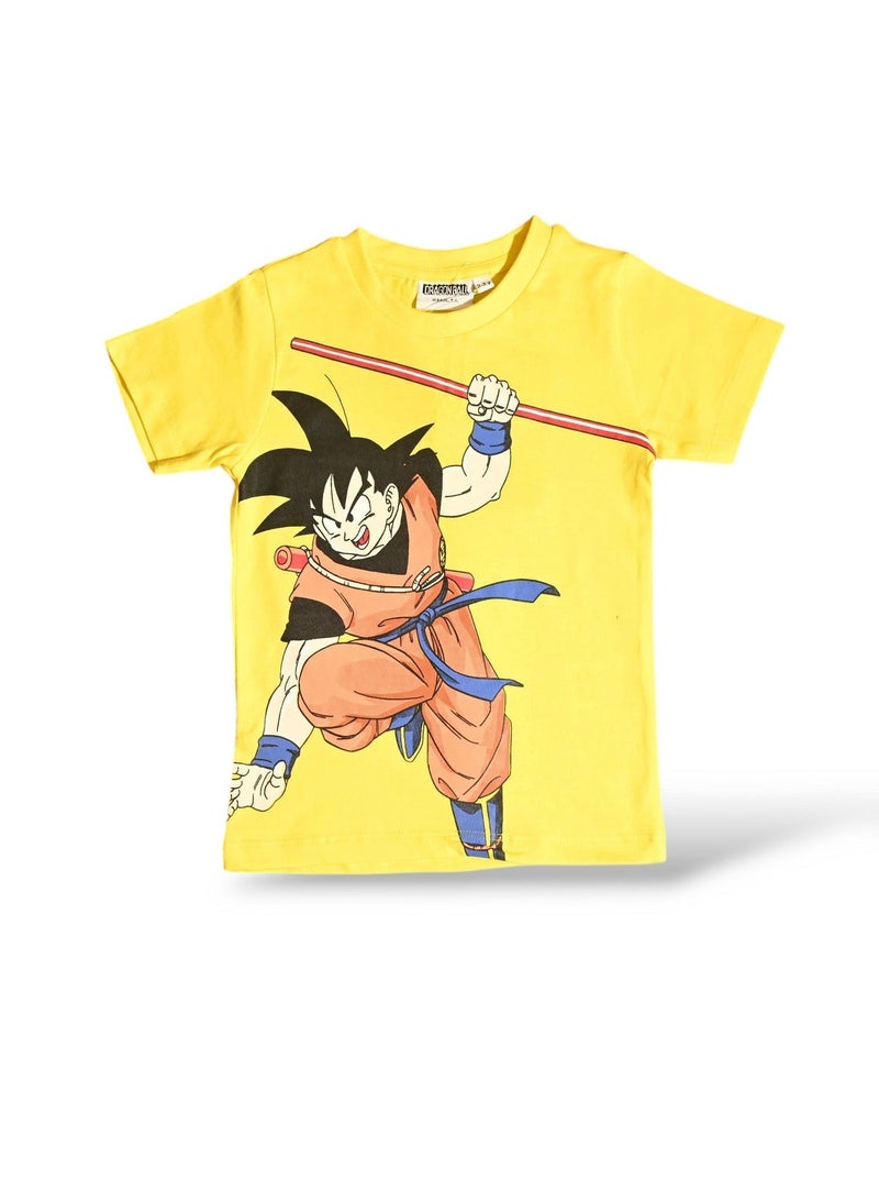 دراجون بول زد طقم بيجامة دراغون بي زد للأولاد بأكمام قصيرة - Image 4