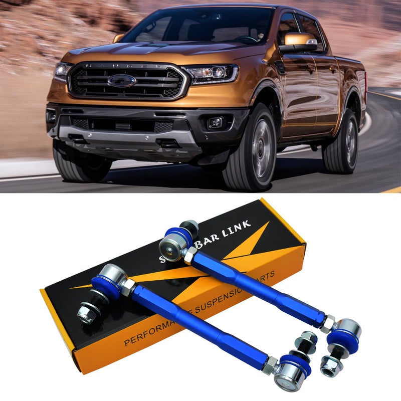 JS SUPER WORK Adjustable Front Sway Bar Link Fit for F0RD Ranger T6 T7 20122019 Thickening Stabilizer End Links Kit - Image 2
