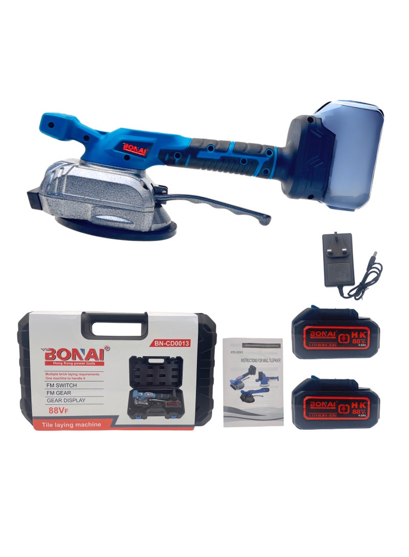 BONAI Tile Vibration Leveling Machine, Cordless Design Tile Laying Machine with German Technology, 2000-11000 r/min, Cordless Tile Vibrator, 80kg Adsorption, 88vf  - Image 1