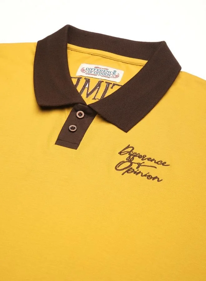 Difference of Opinion Men Relaxed Fit Embroidery Polo